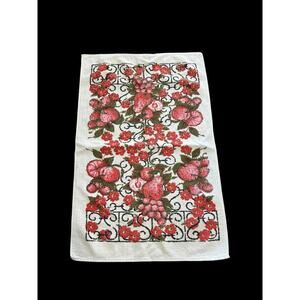Vintage Sayco fruit and floral hand towel